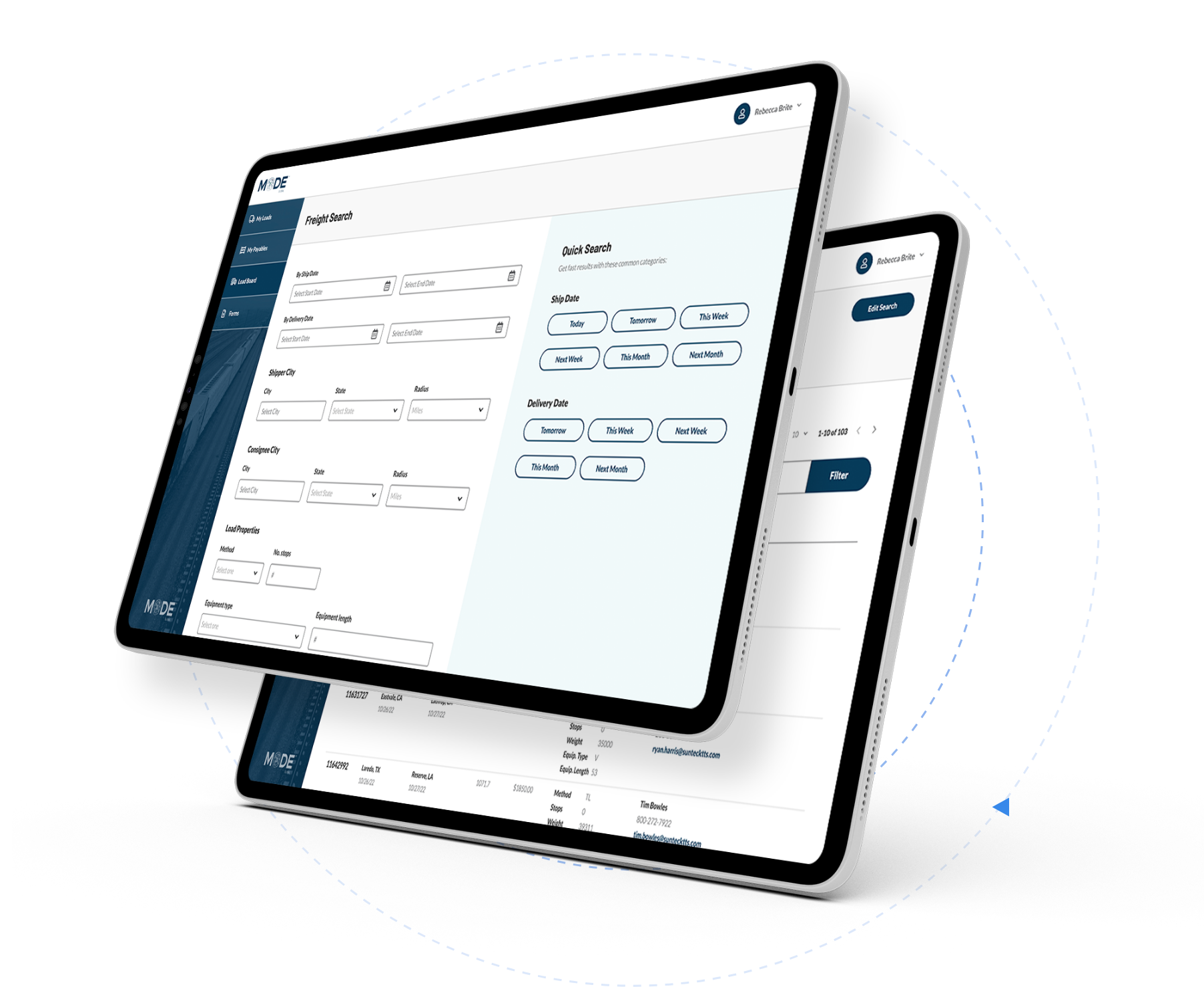 A Mockup for Carrier Portal