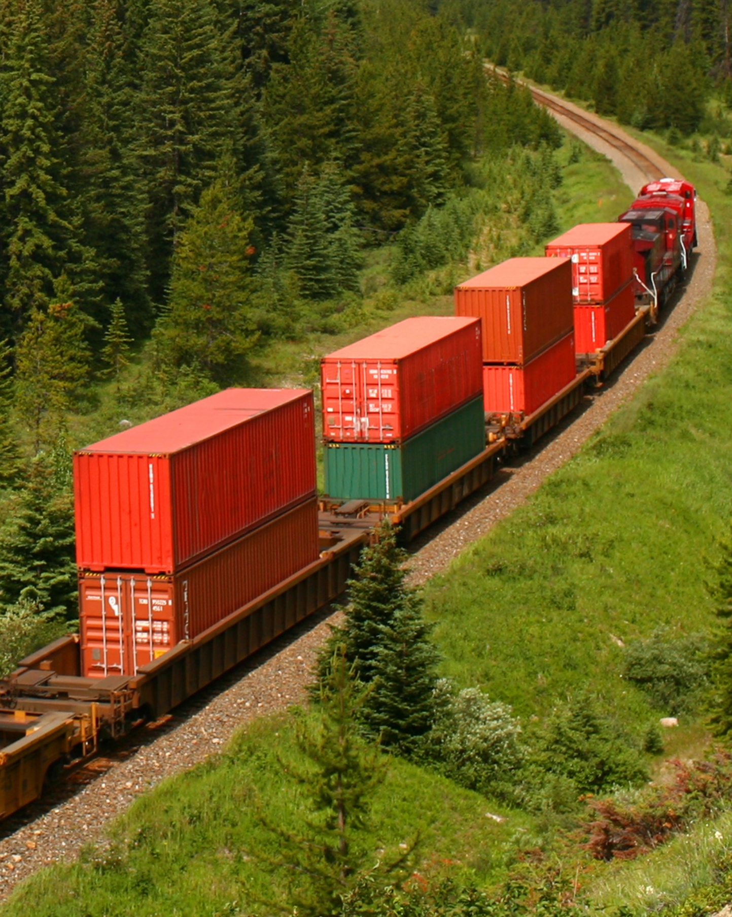 Train Moving with Goods